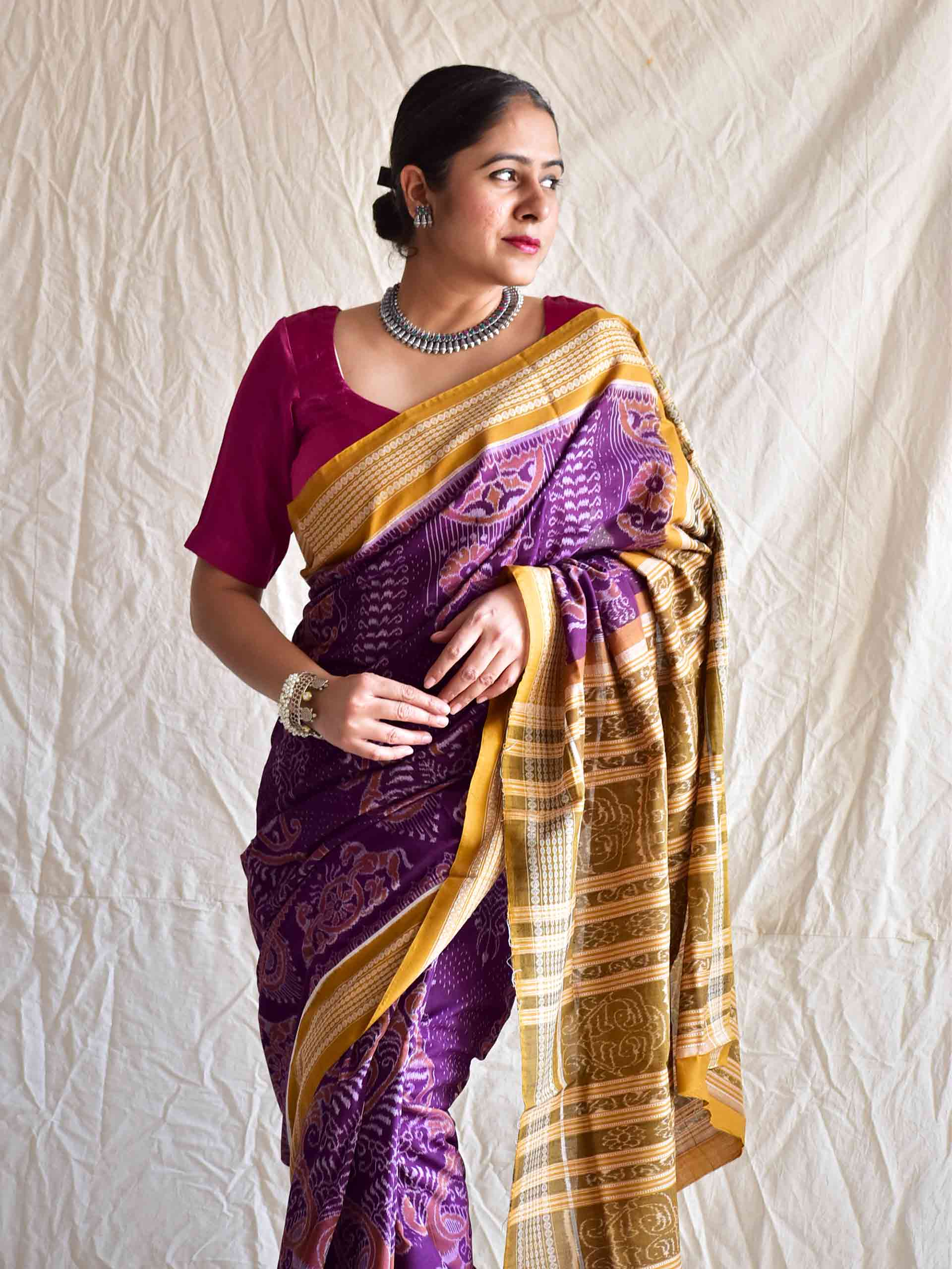 Sartaj - Handwoven ikat saree