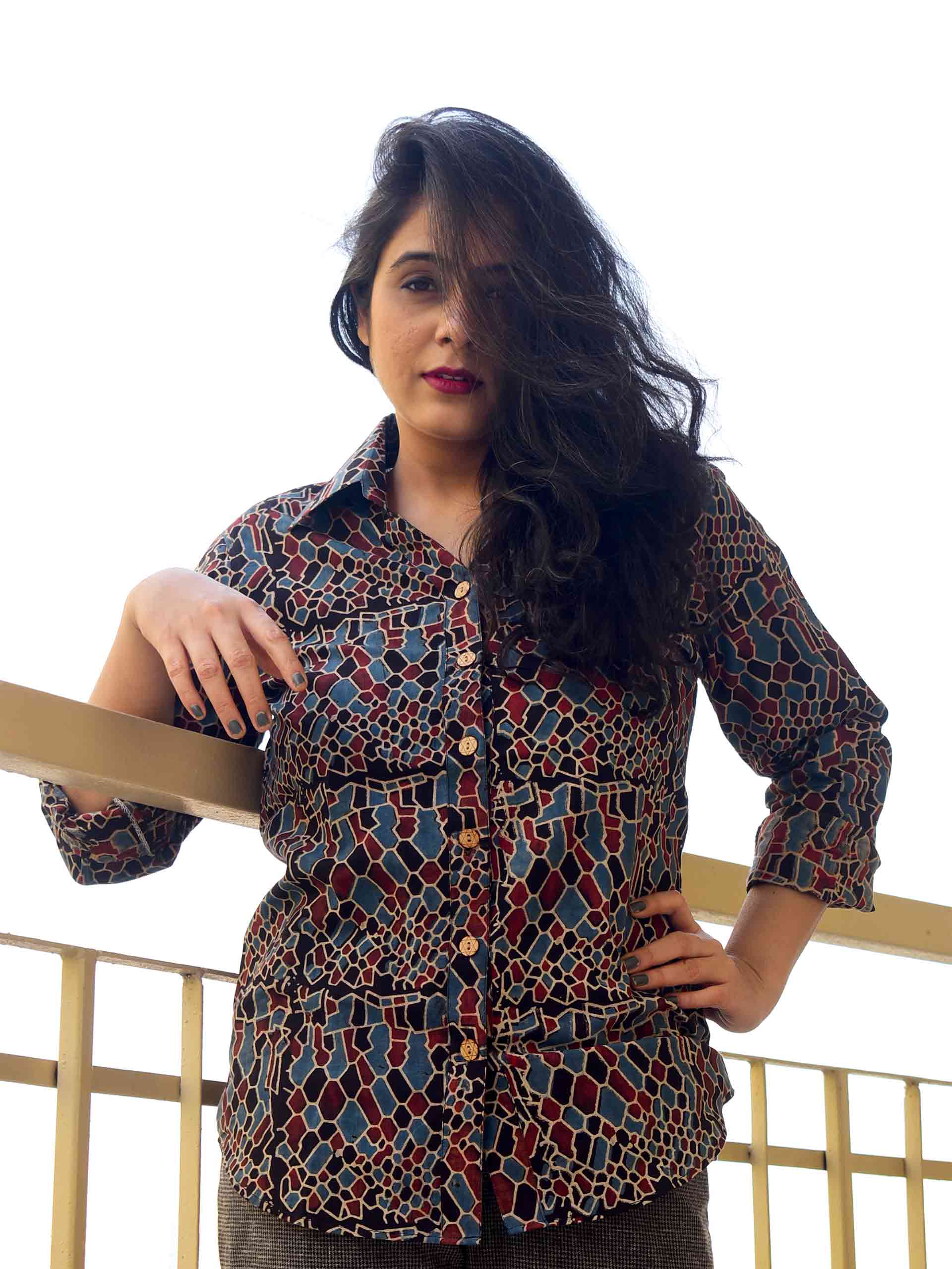 Buy Ajrakh Print Blouse