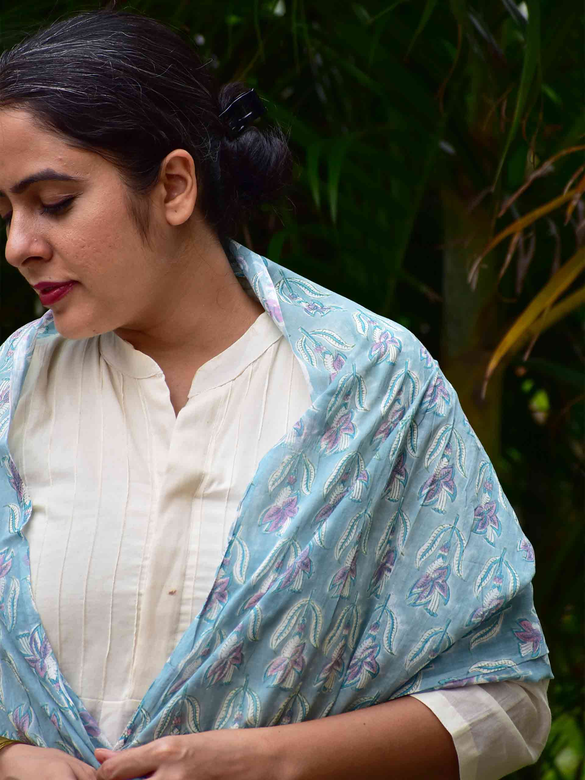 Sanjh -  mul cotton Dupatta