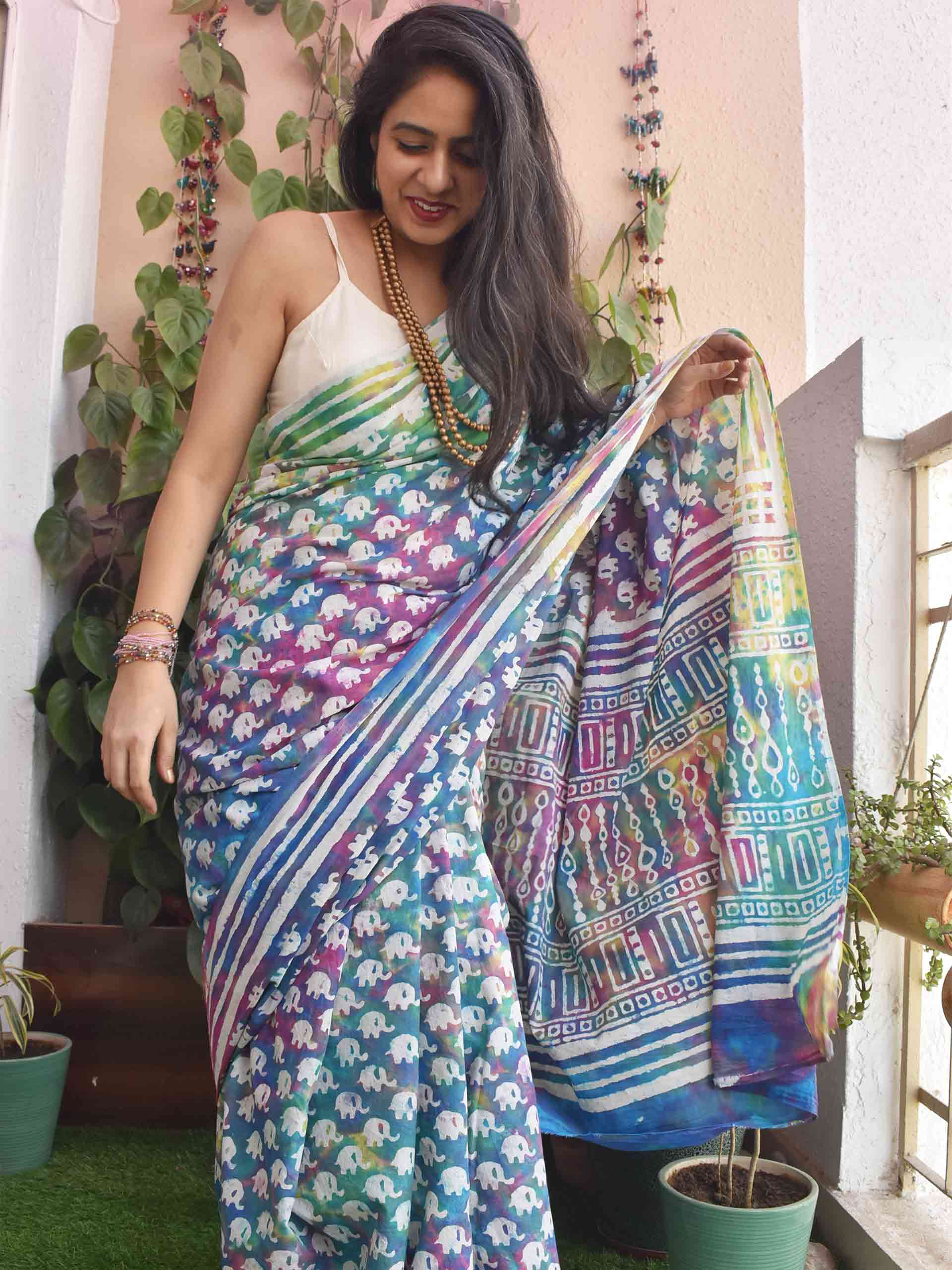 Buy Designer Mul Cotton Sarees Online