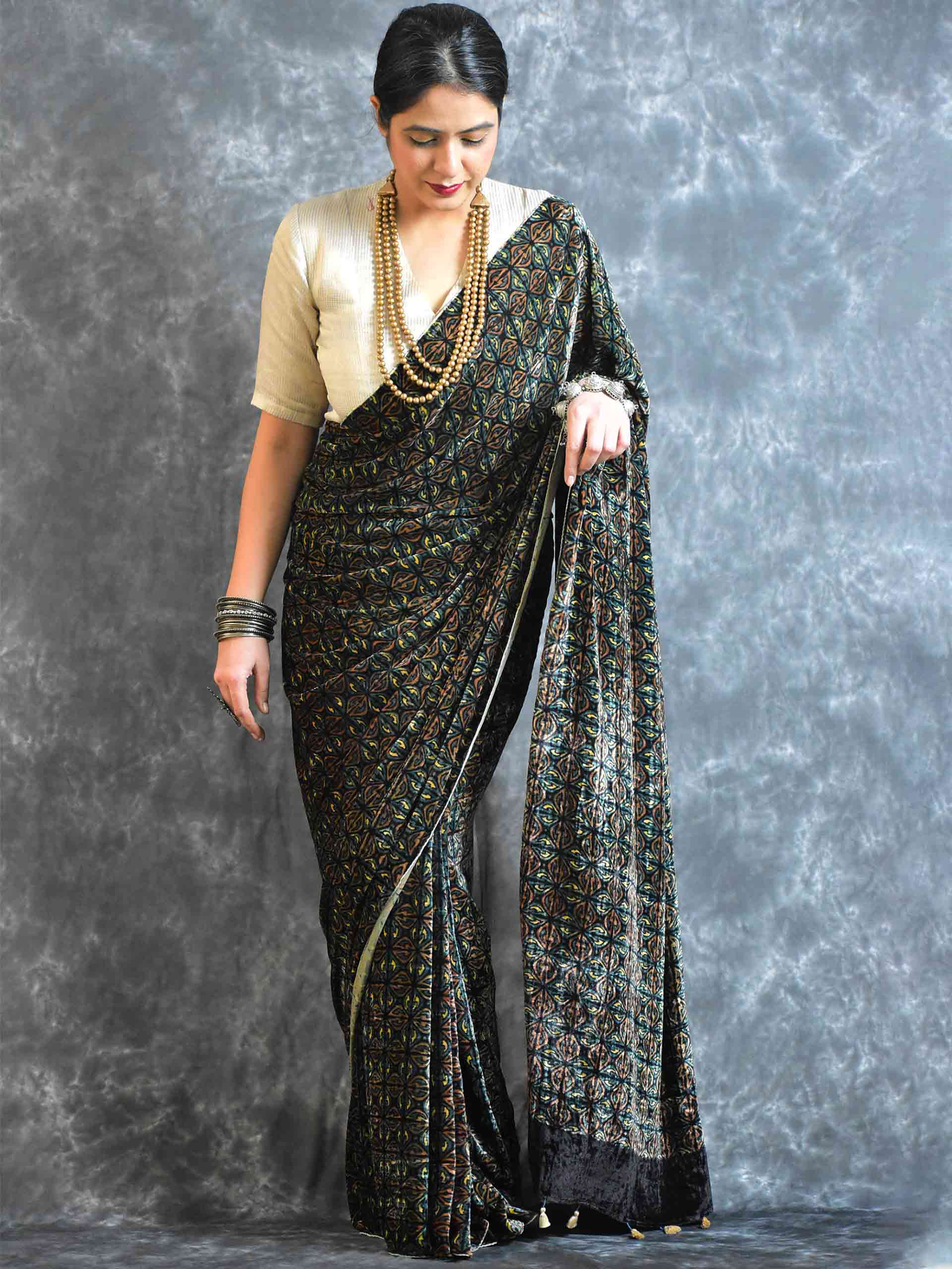 Buy Silk Velvet Saree Online