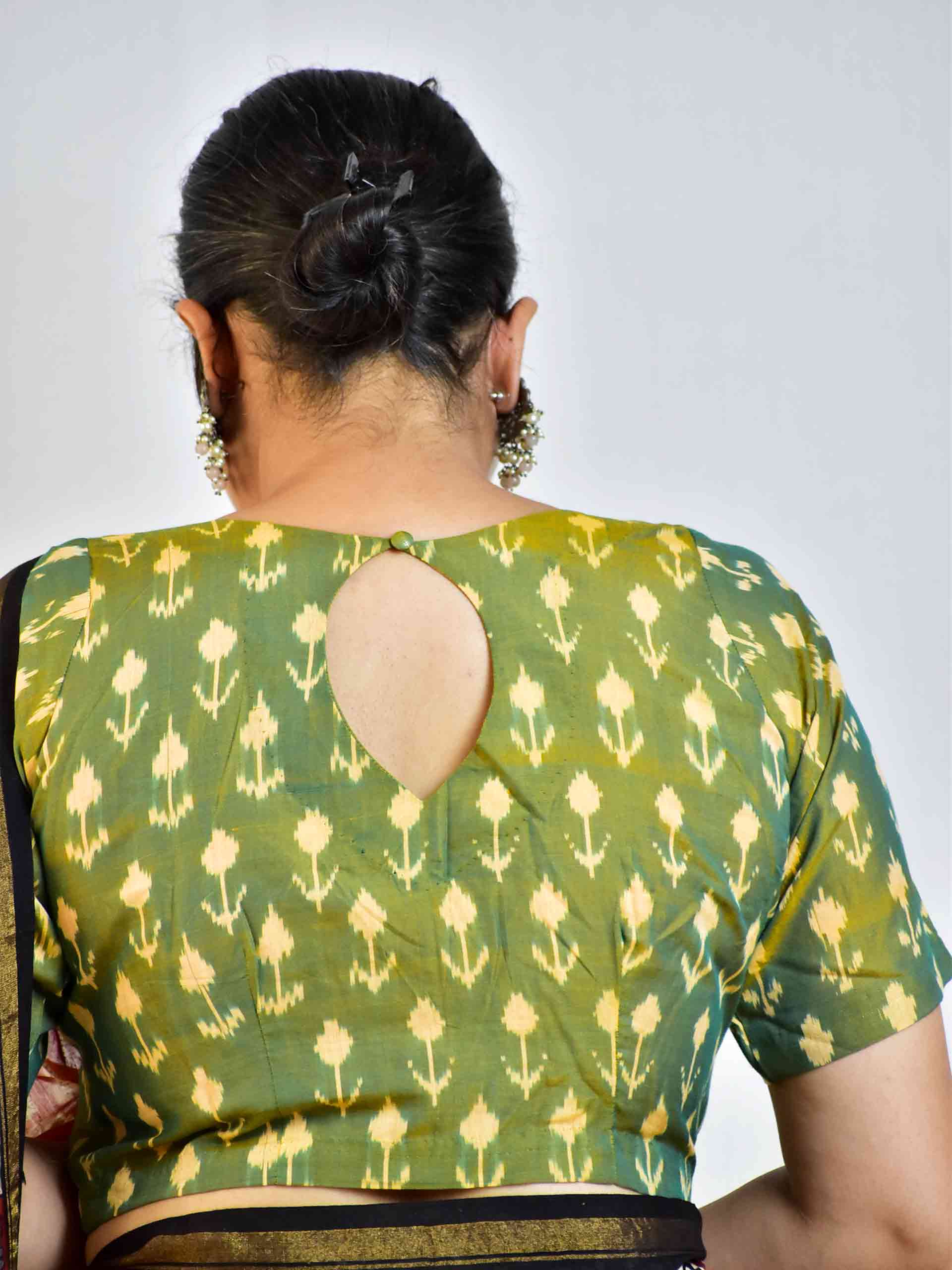 Fern - Handwoven Ikat blouse