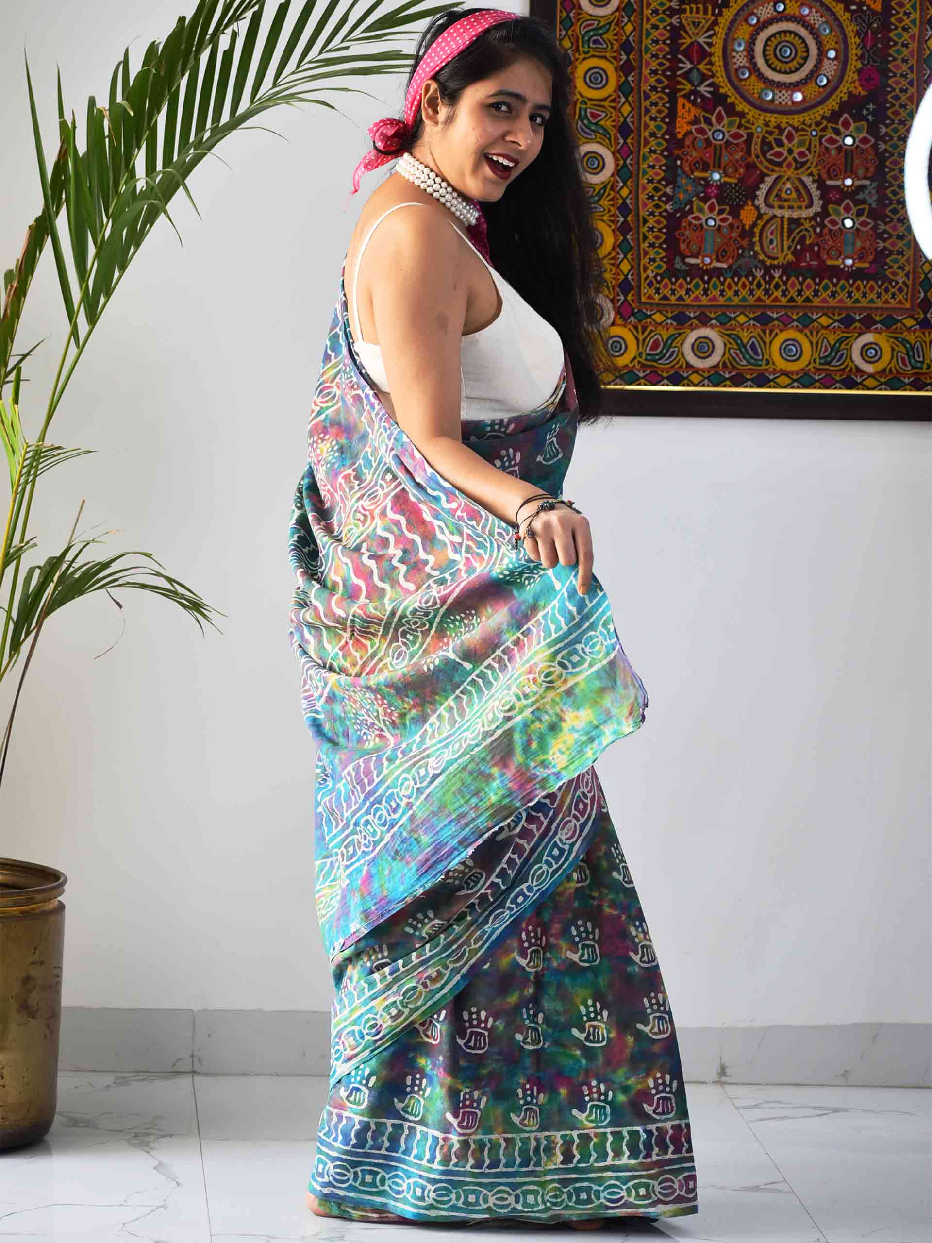 Buy Mulmul Cotton Saree Online