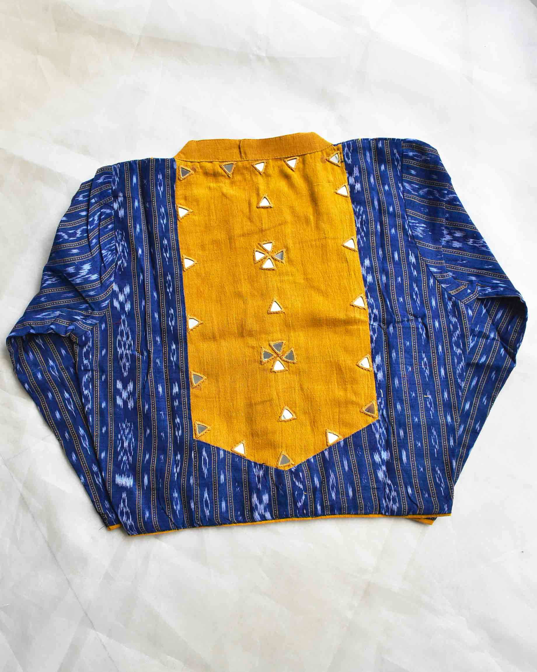 Ikat Kutch mirror work blouse