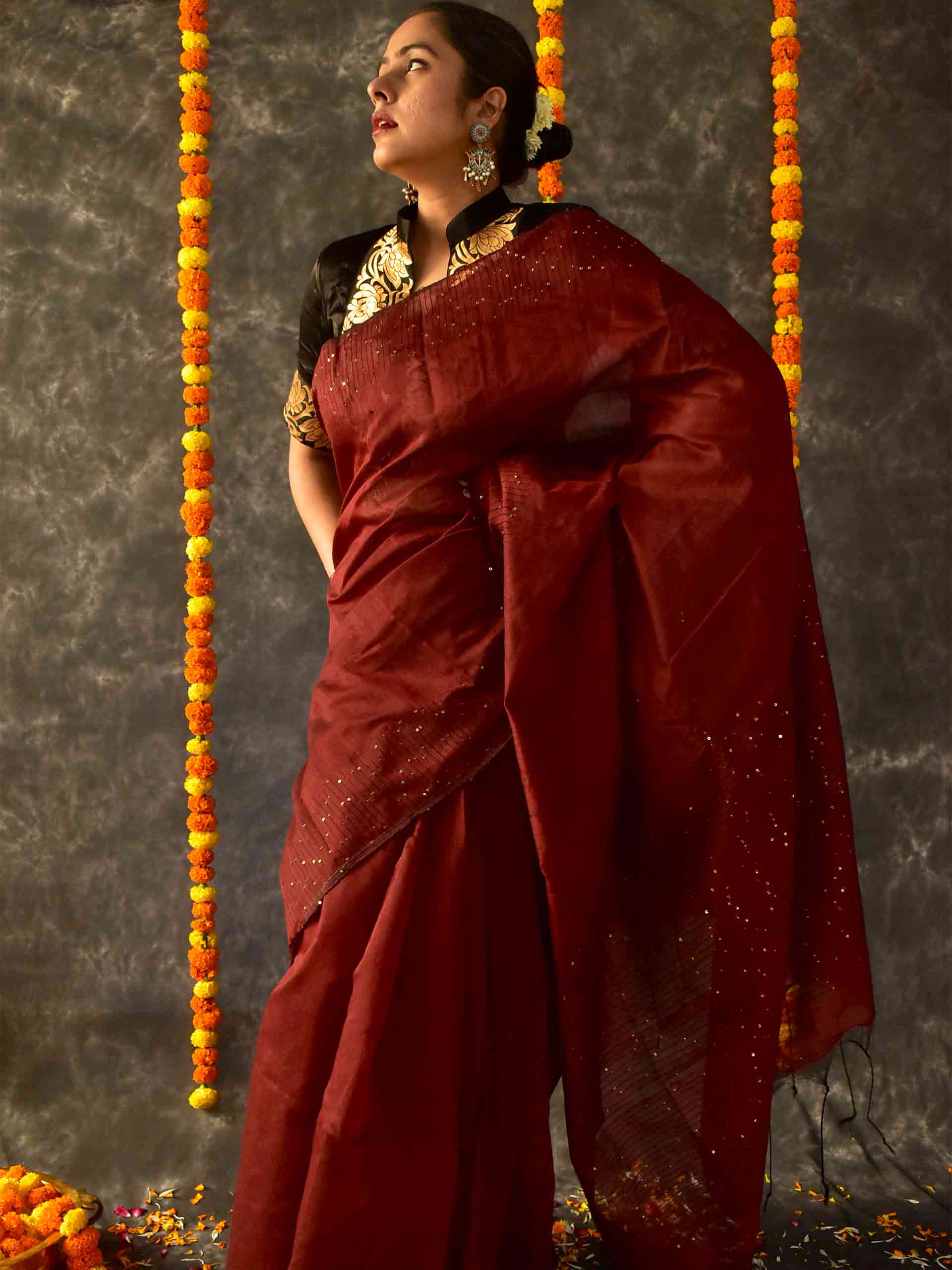 Sequin Saree