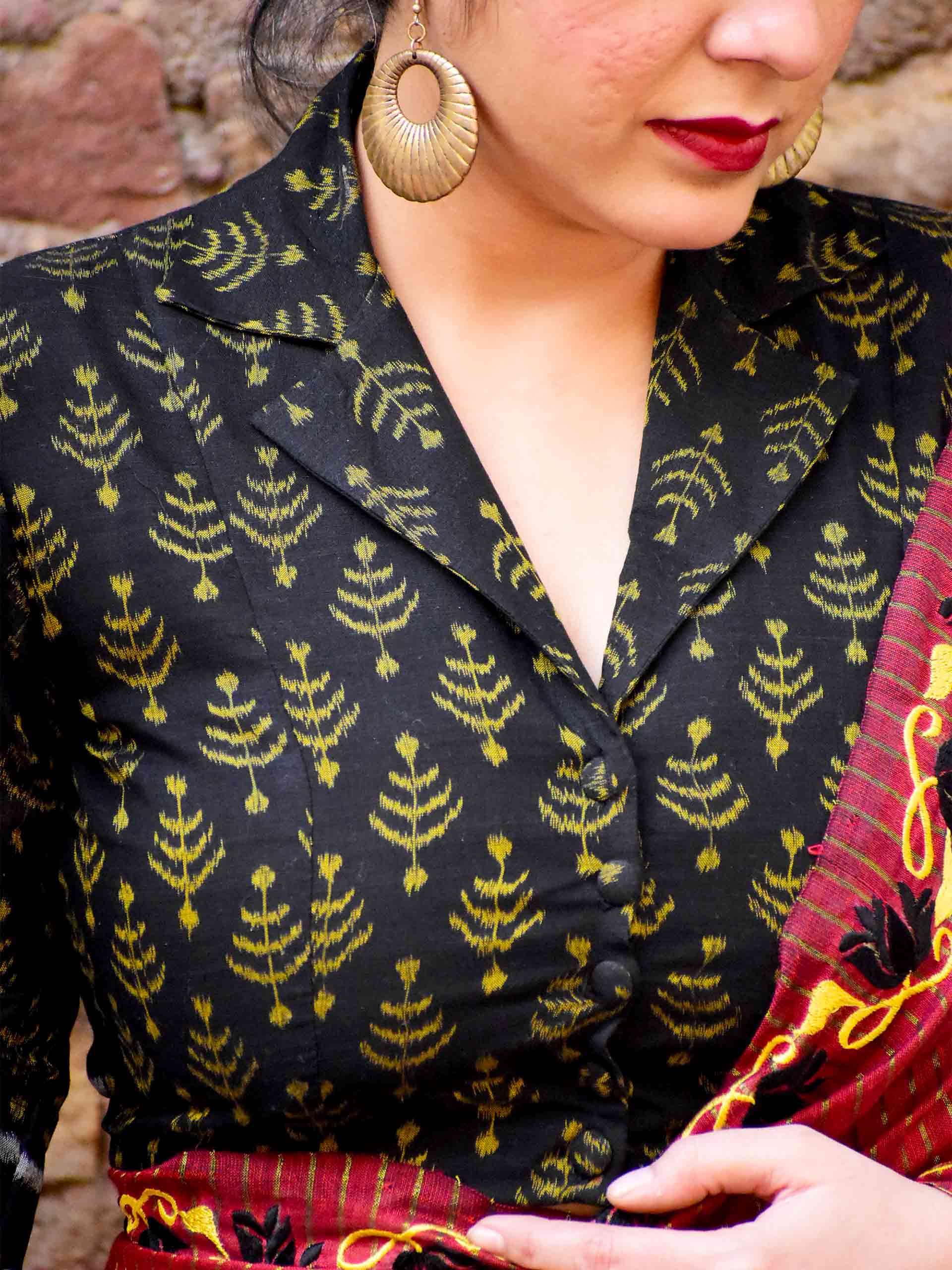 Crossing - Ikat Handwoven Blouse