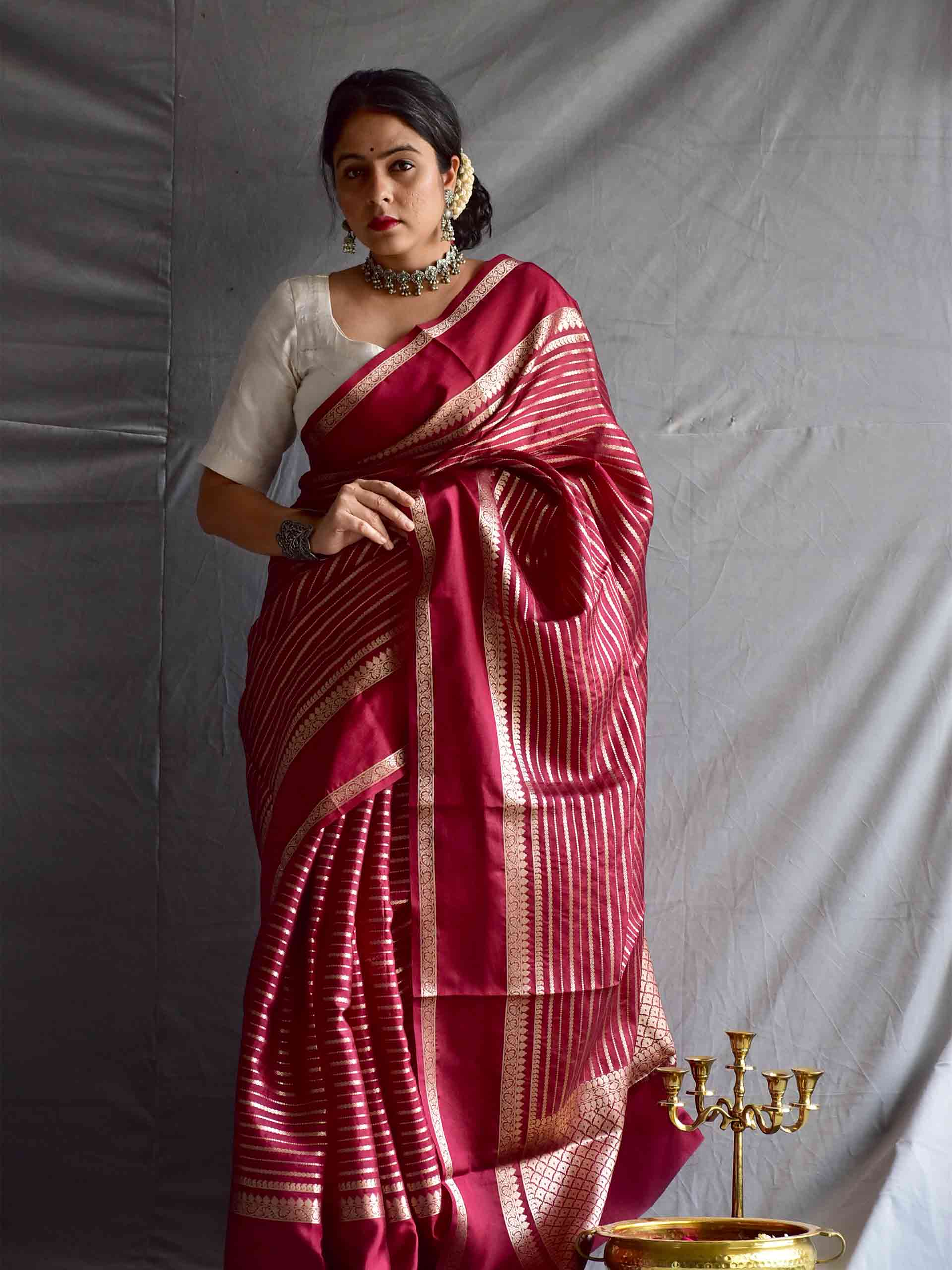 Kumkum - Chanderi saree