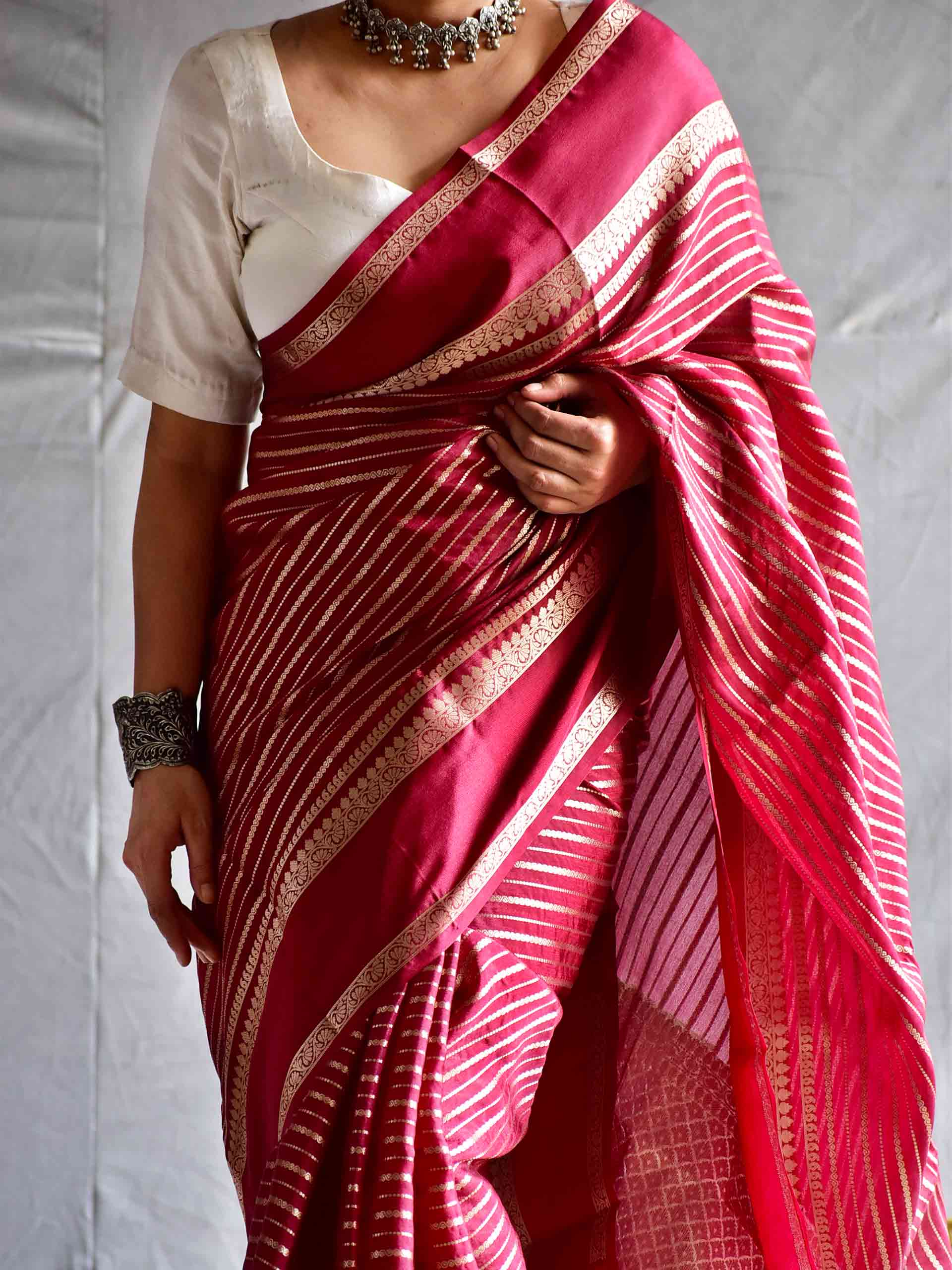 Kumkum - Chanderi saree