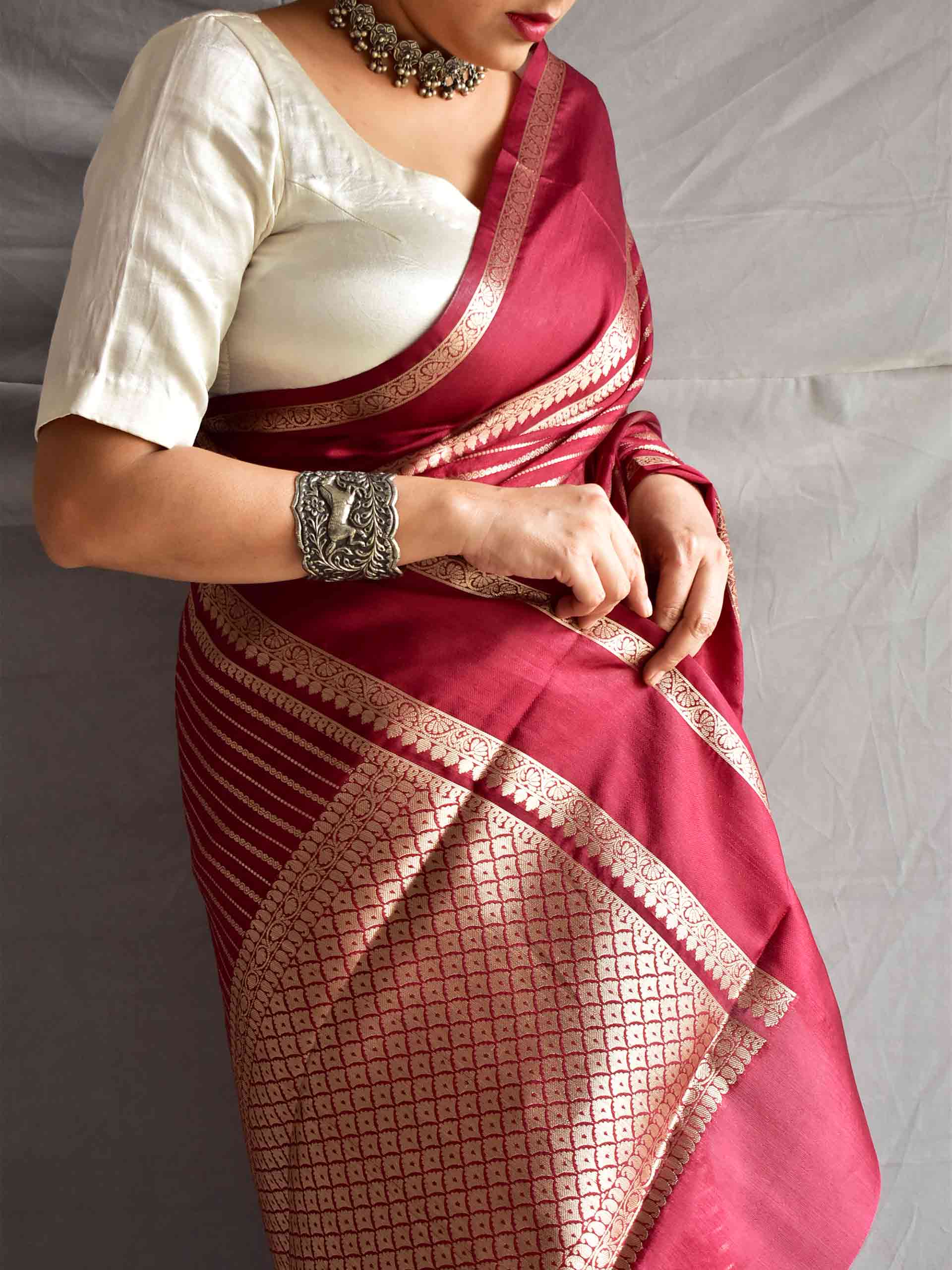 Kumkum - Chanderi saree