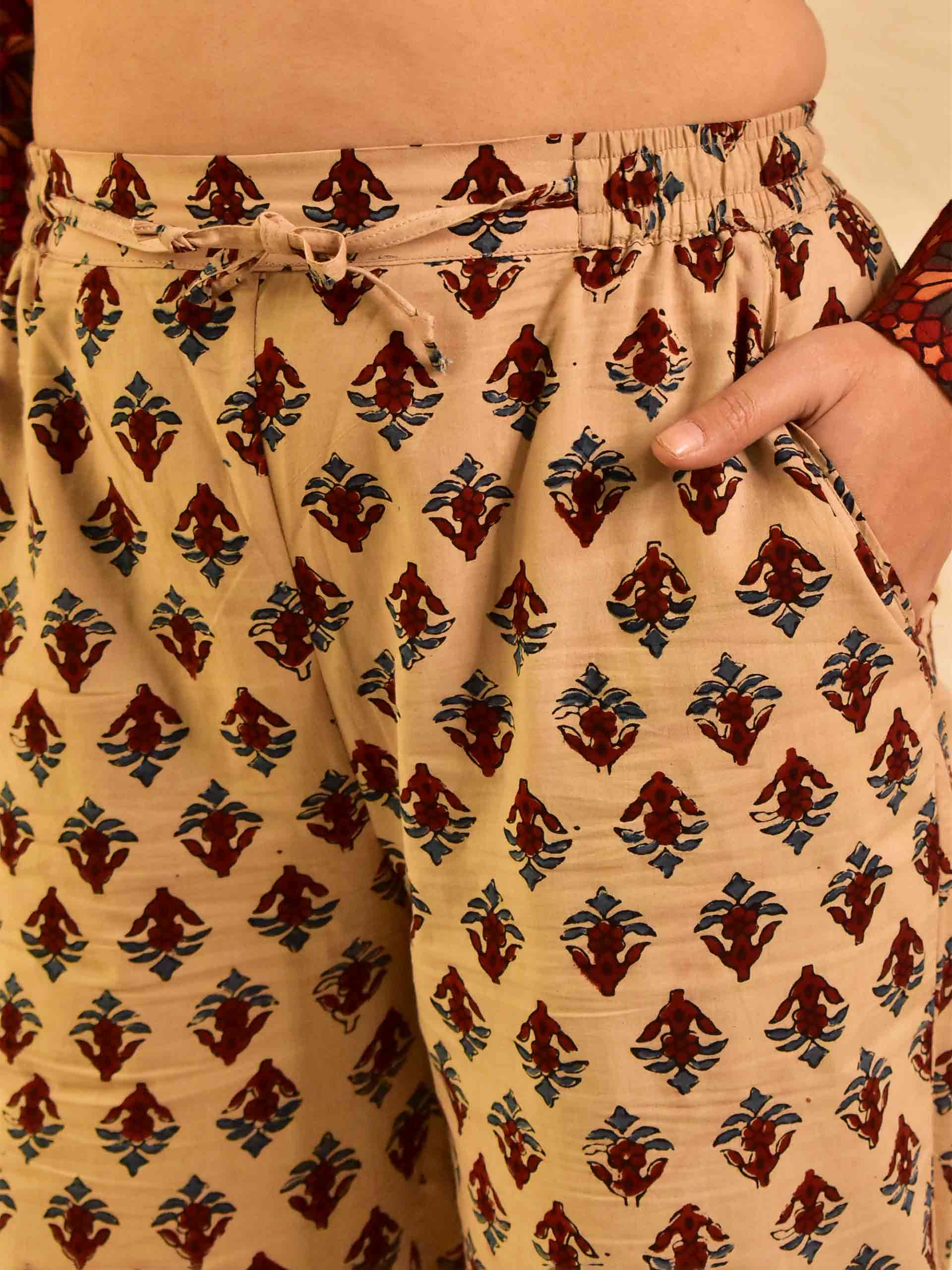 Gustakh - Ajrakh Pant