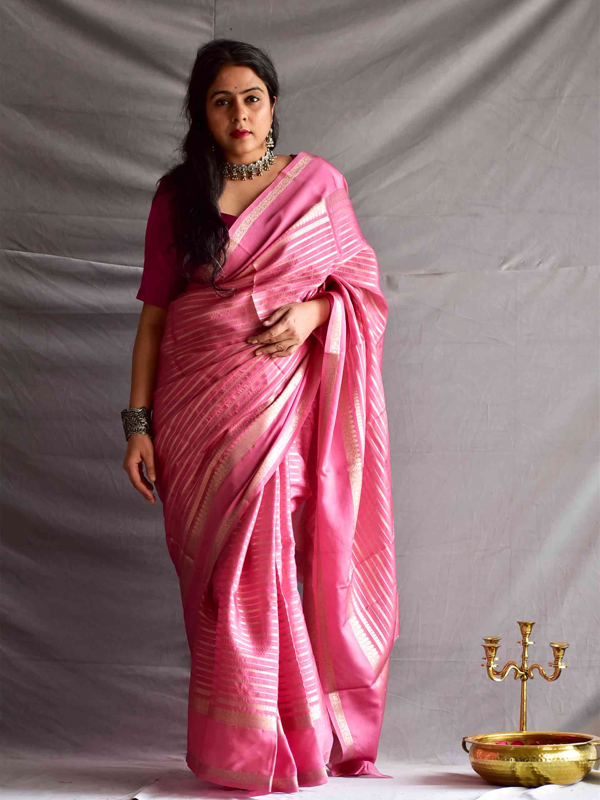 Sharbati aankein - Chanderi saree