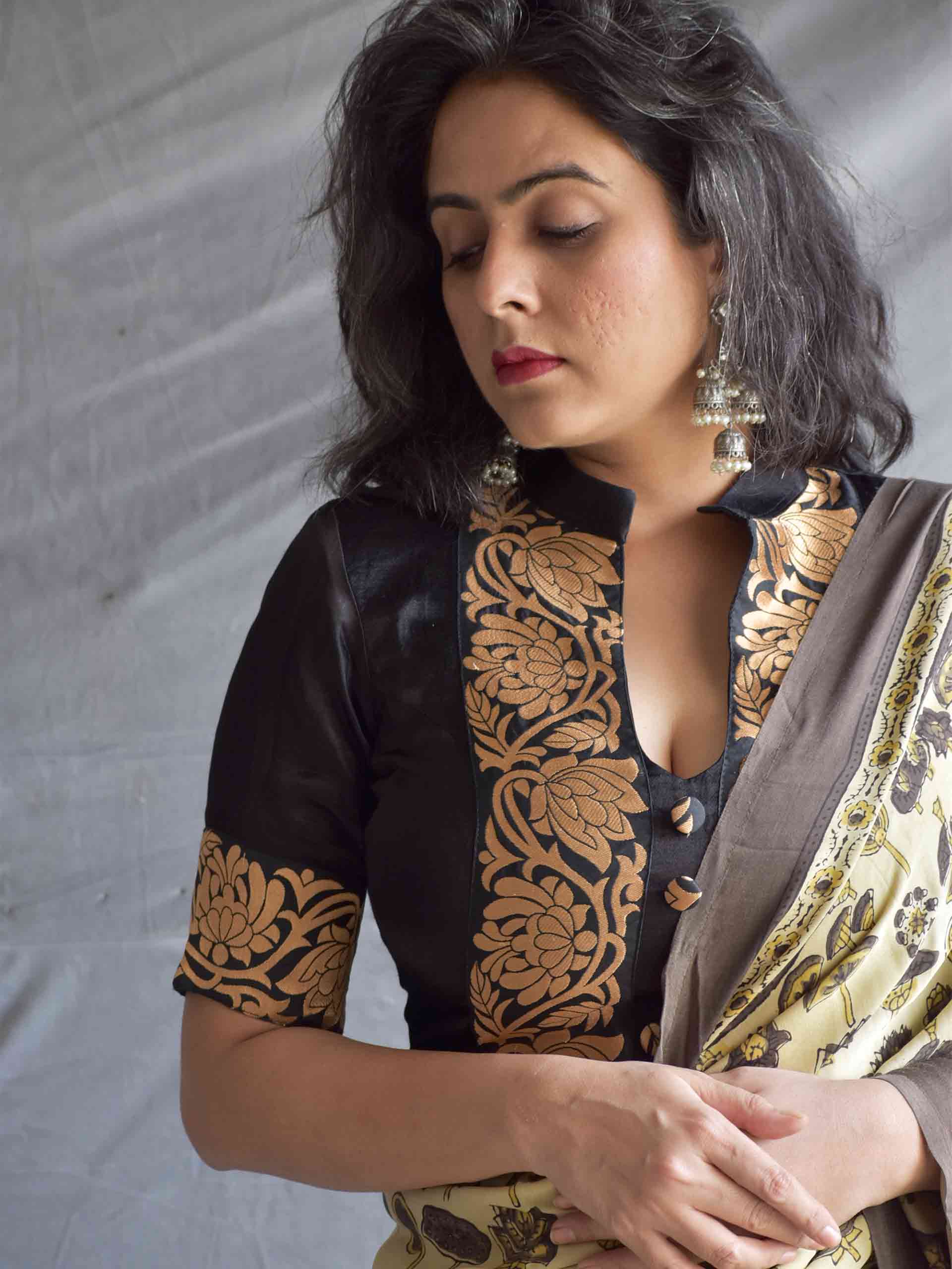 Mashru silk blouse