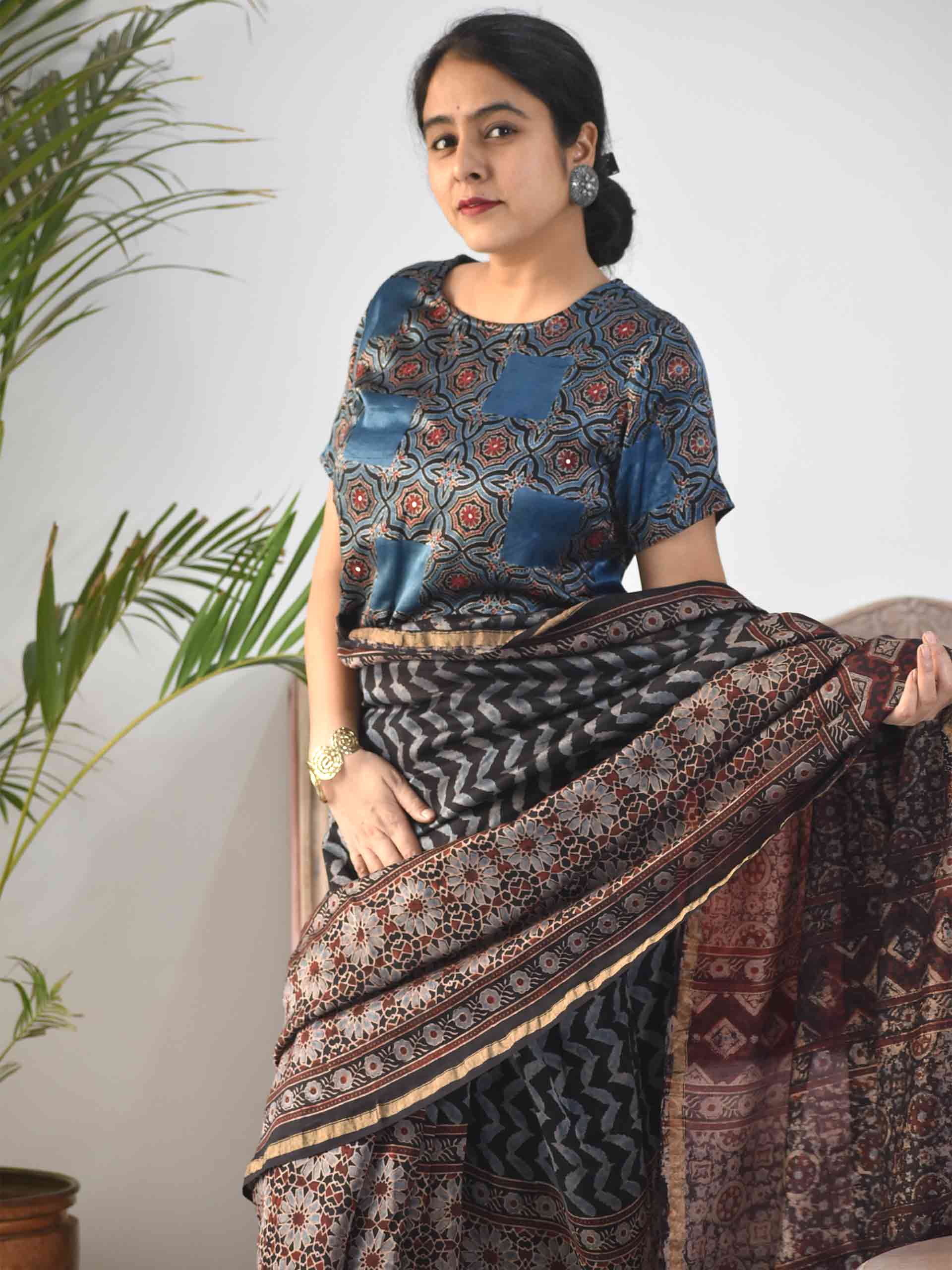 Ajrakh blouse