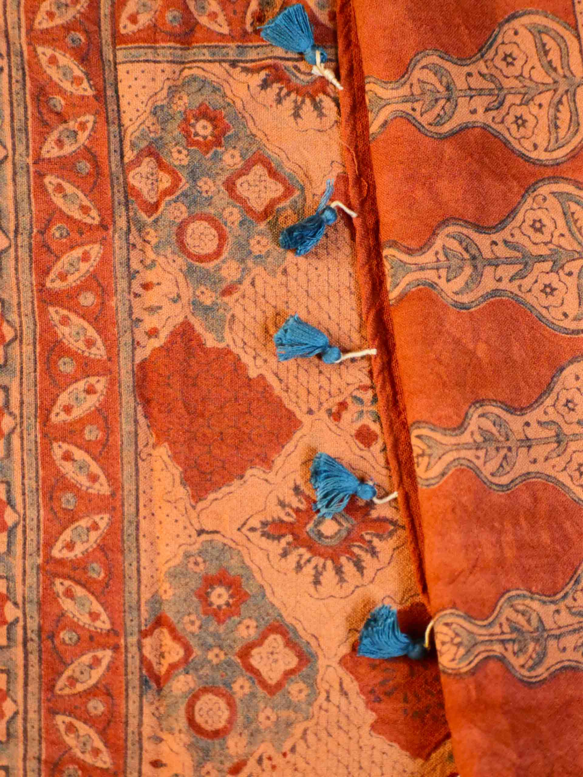 Ajrakh Handloom Merino Wool Stole