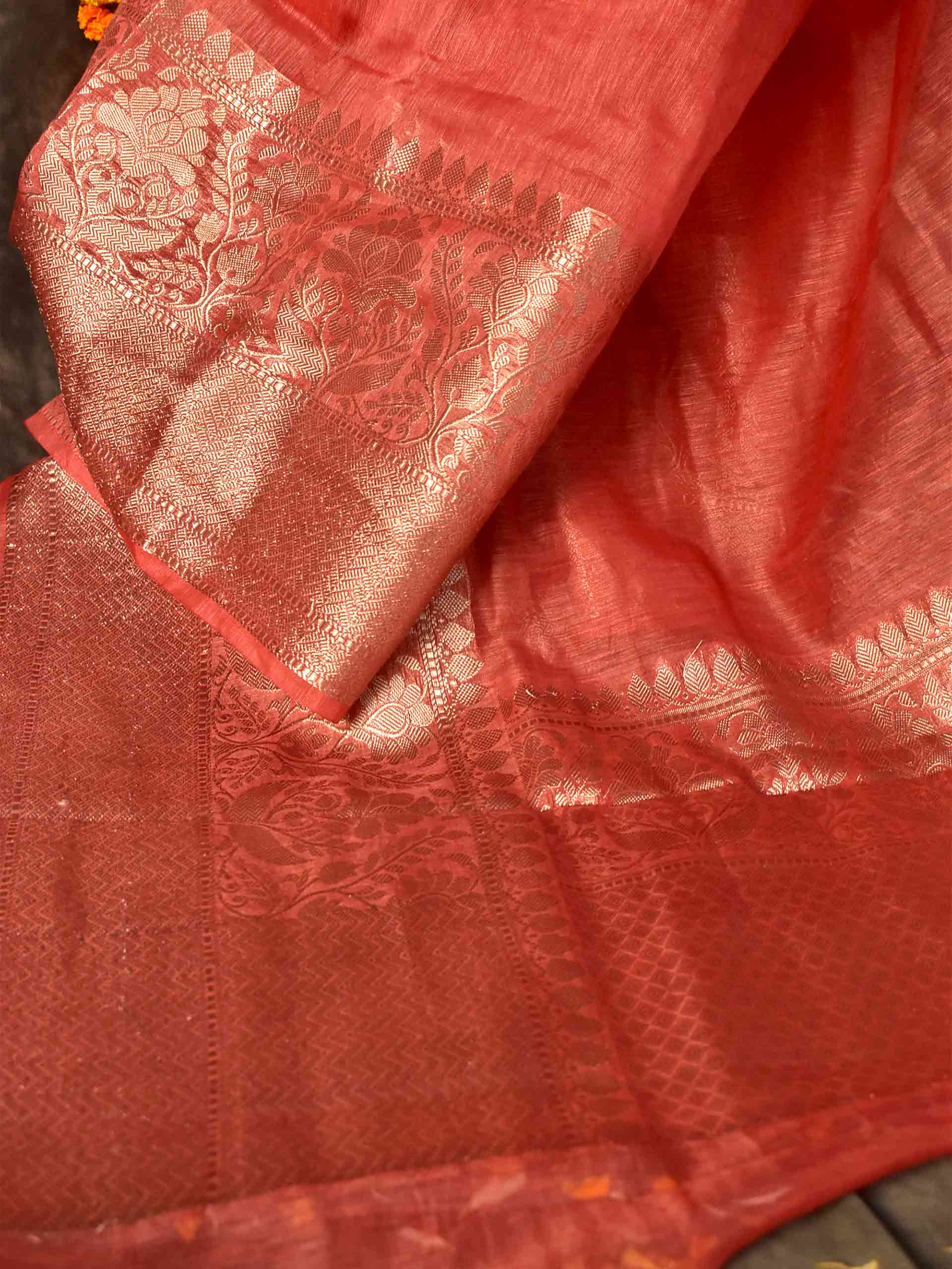 Prem - Linen zari Saree
