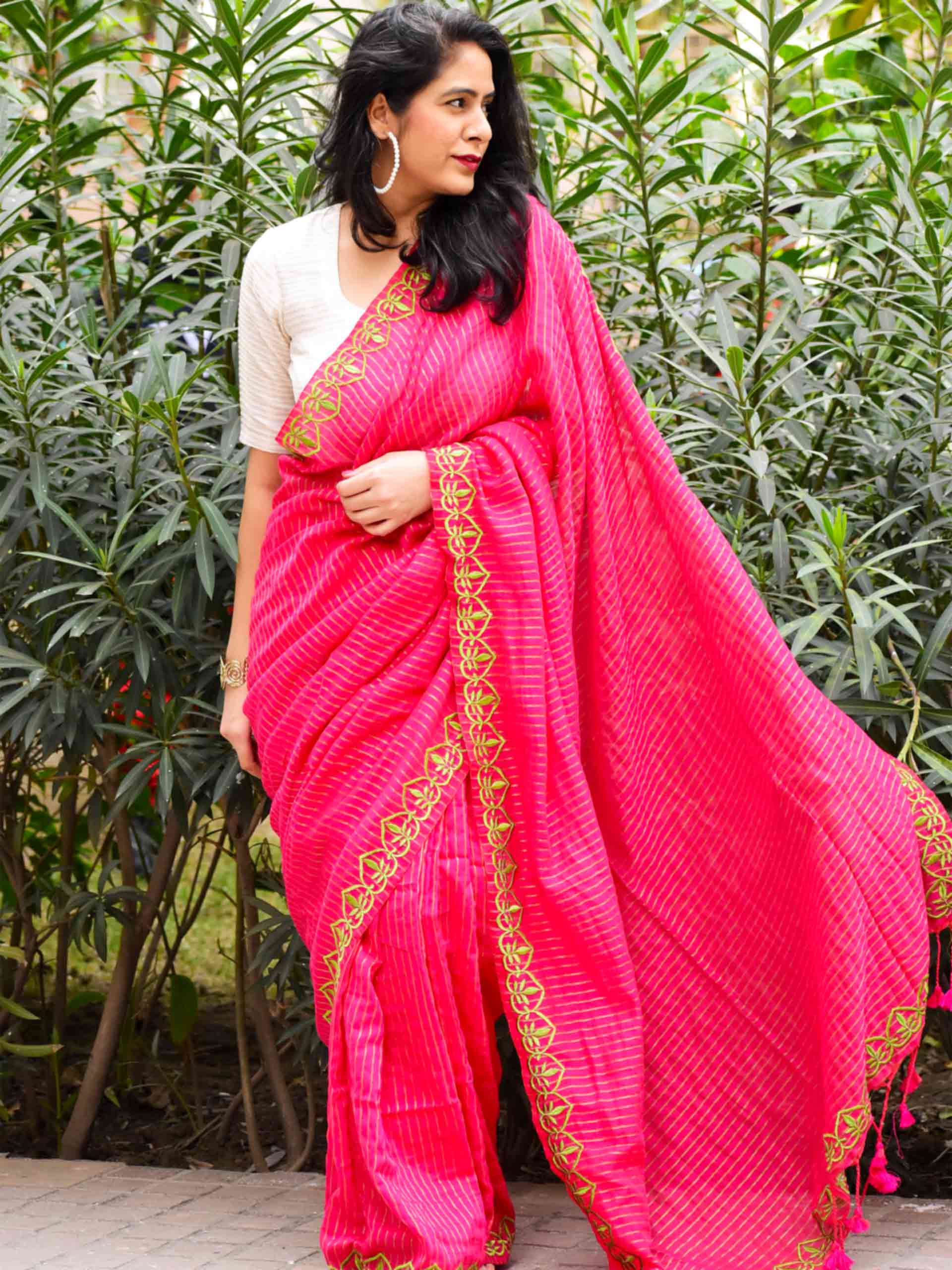 Buy Embroidered Saree Online
