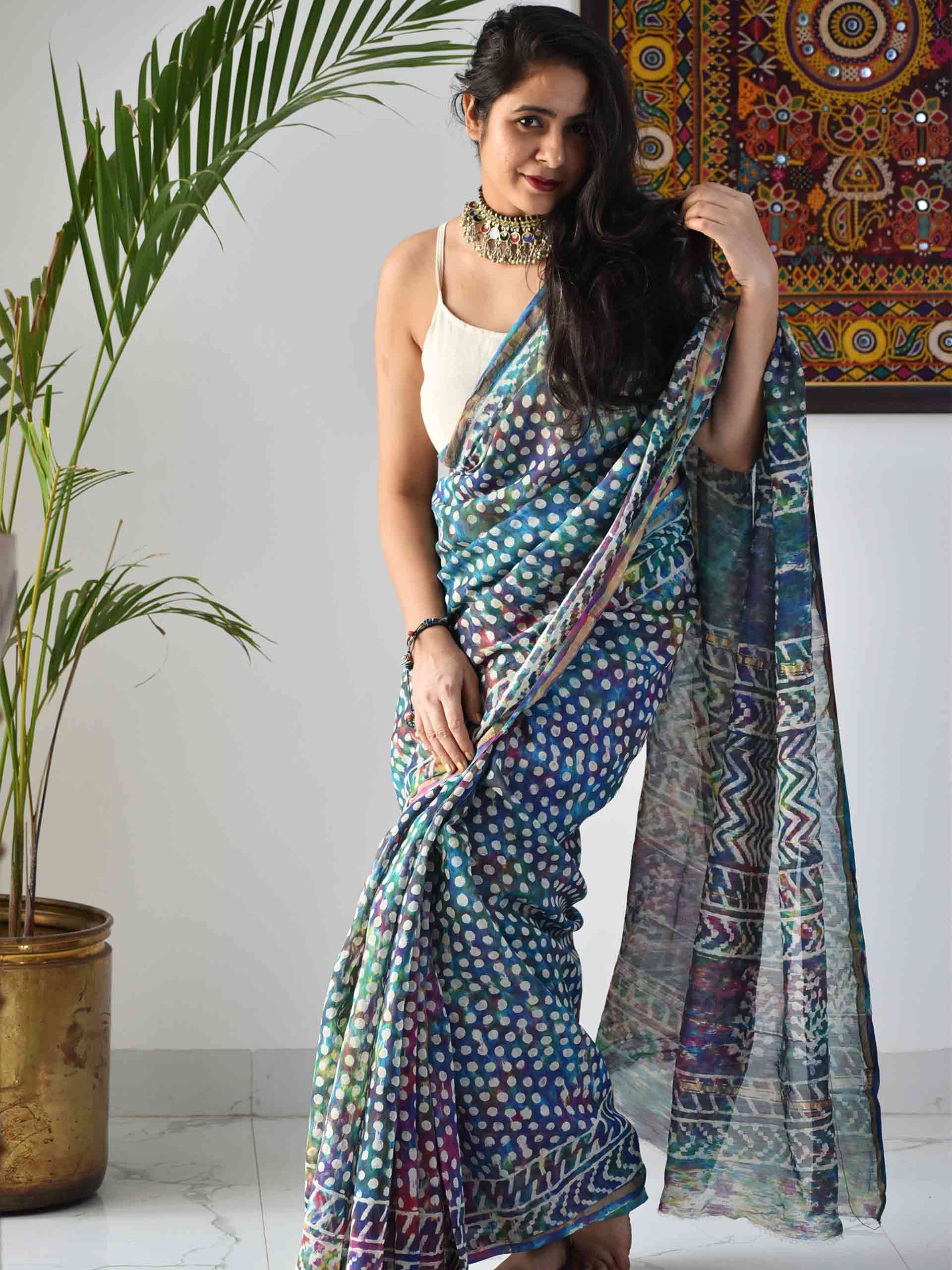 Buy Online Chanderi Silk Sarees