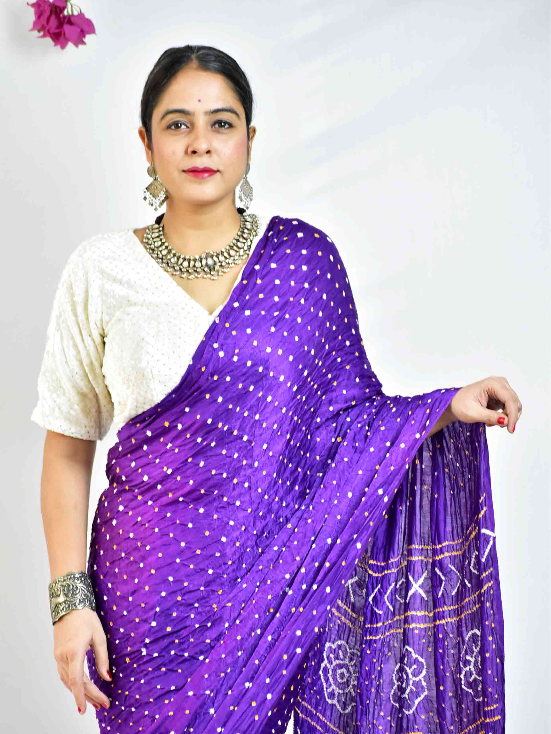 Manmaani -  Rai Bandhej zari pallu Gajji Silk Saree