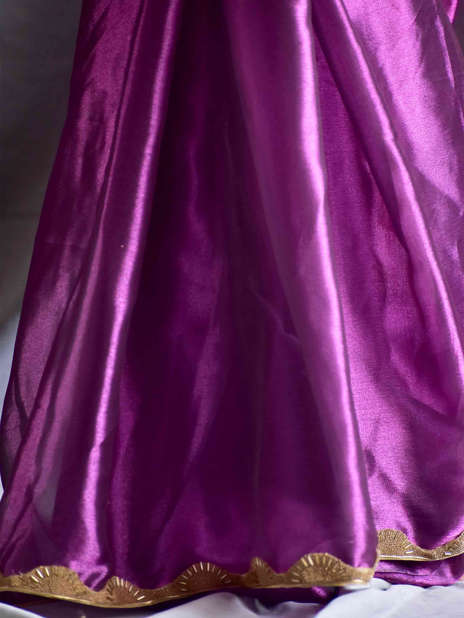 Buy Purple Panache Organza Saree Online