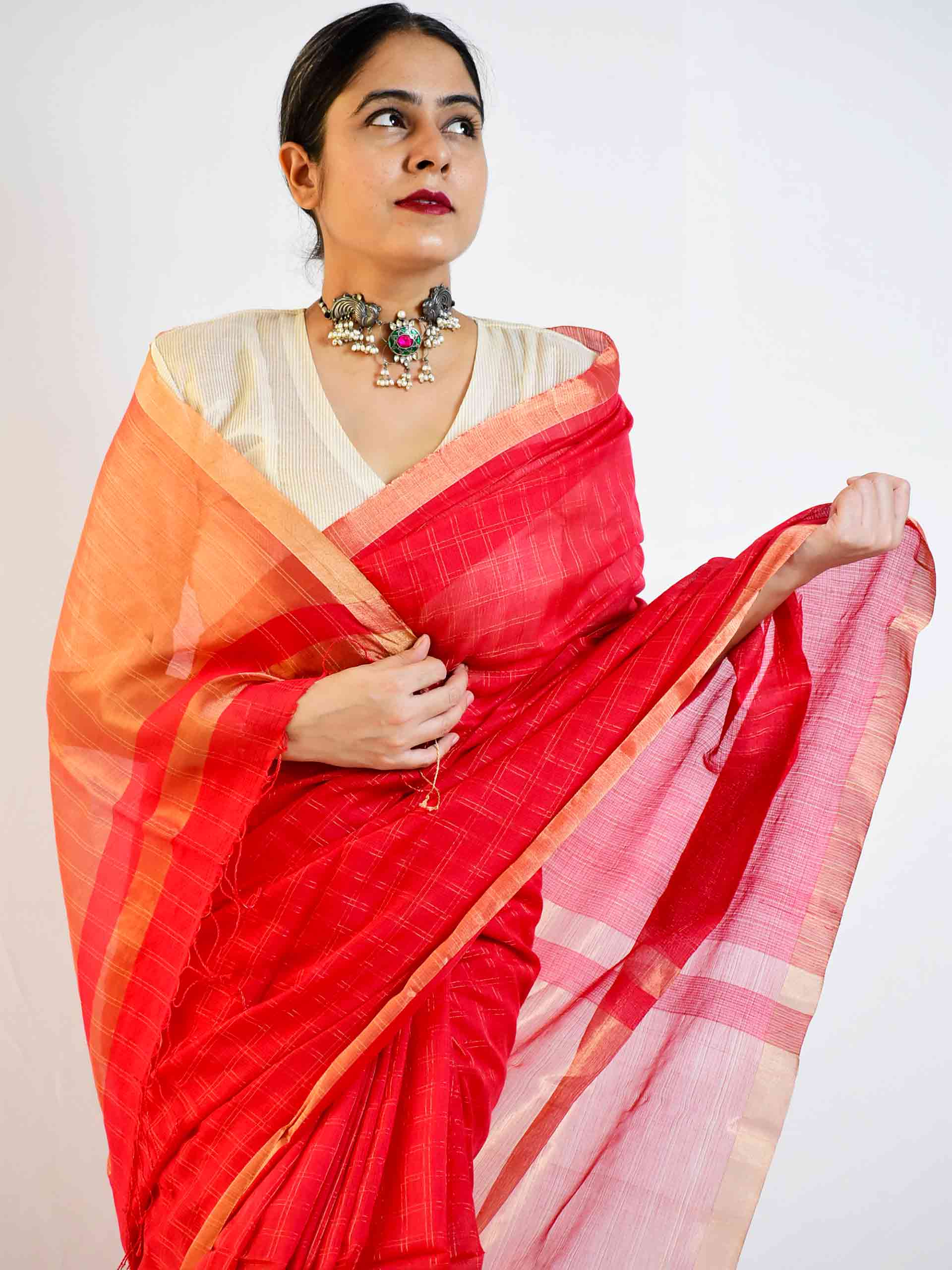 Ranjish - Bengal handloom Zari Kota saree