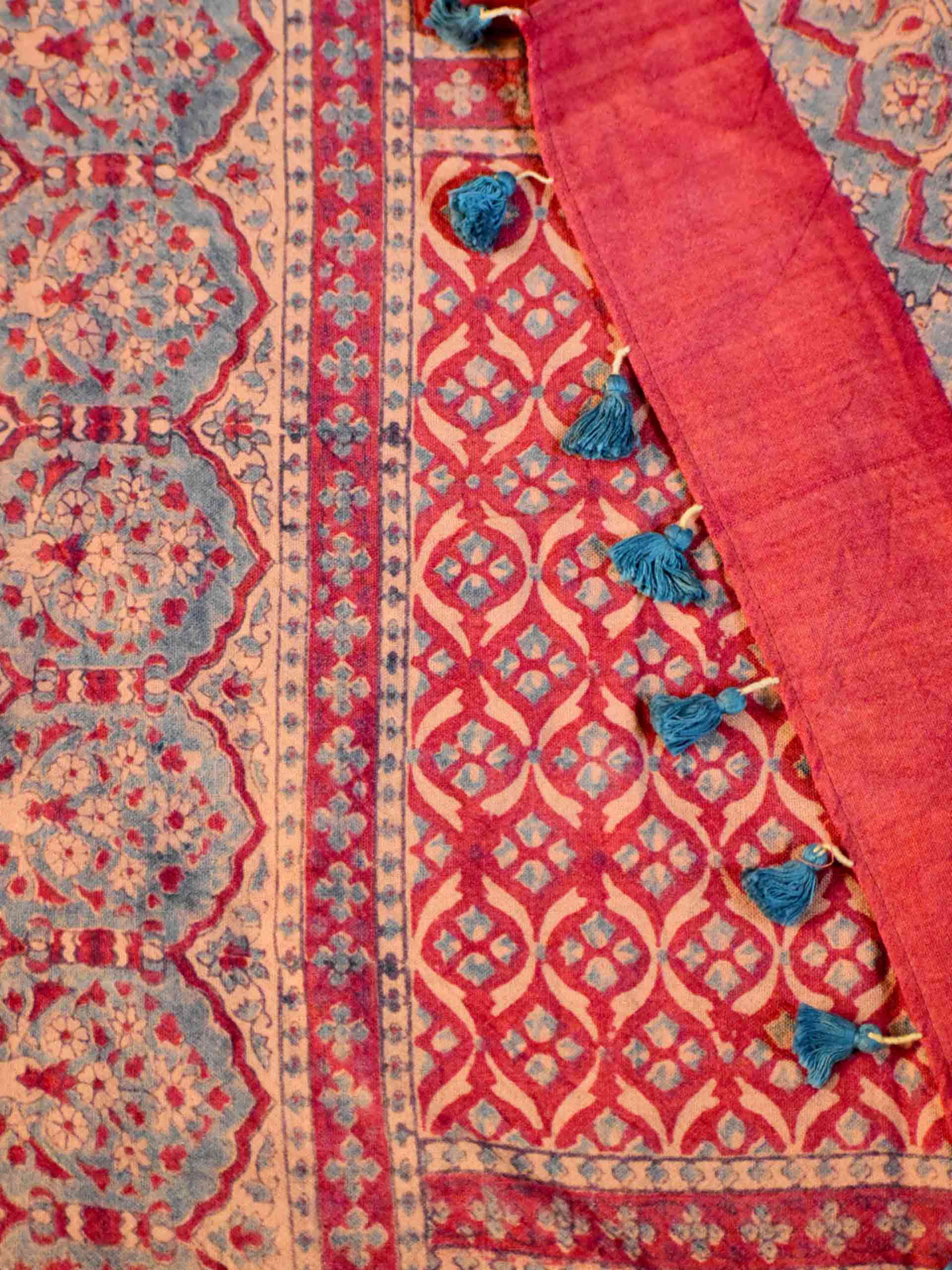 Buy Ajrakh Handloom Merino Wool Stole Online