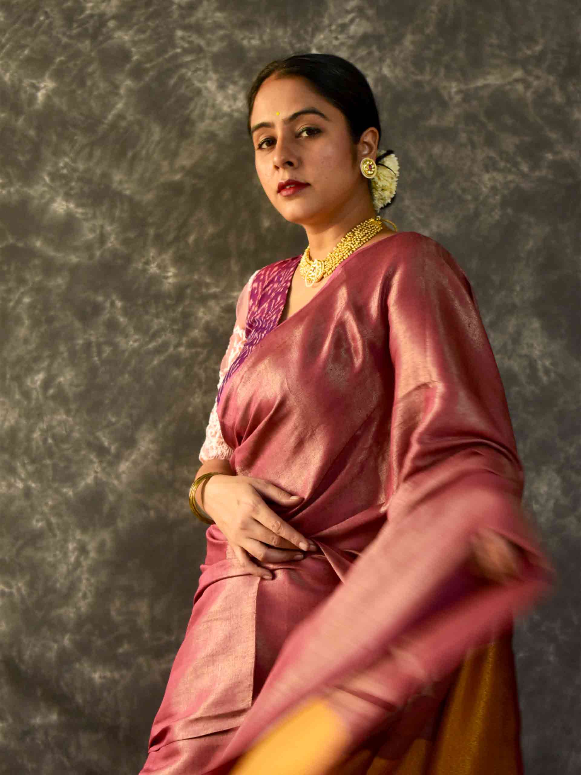 Kamal - Linen Tissue Saree