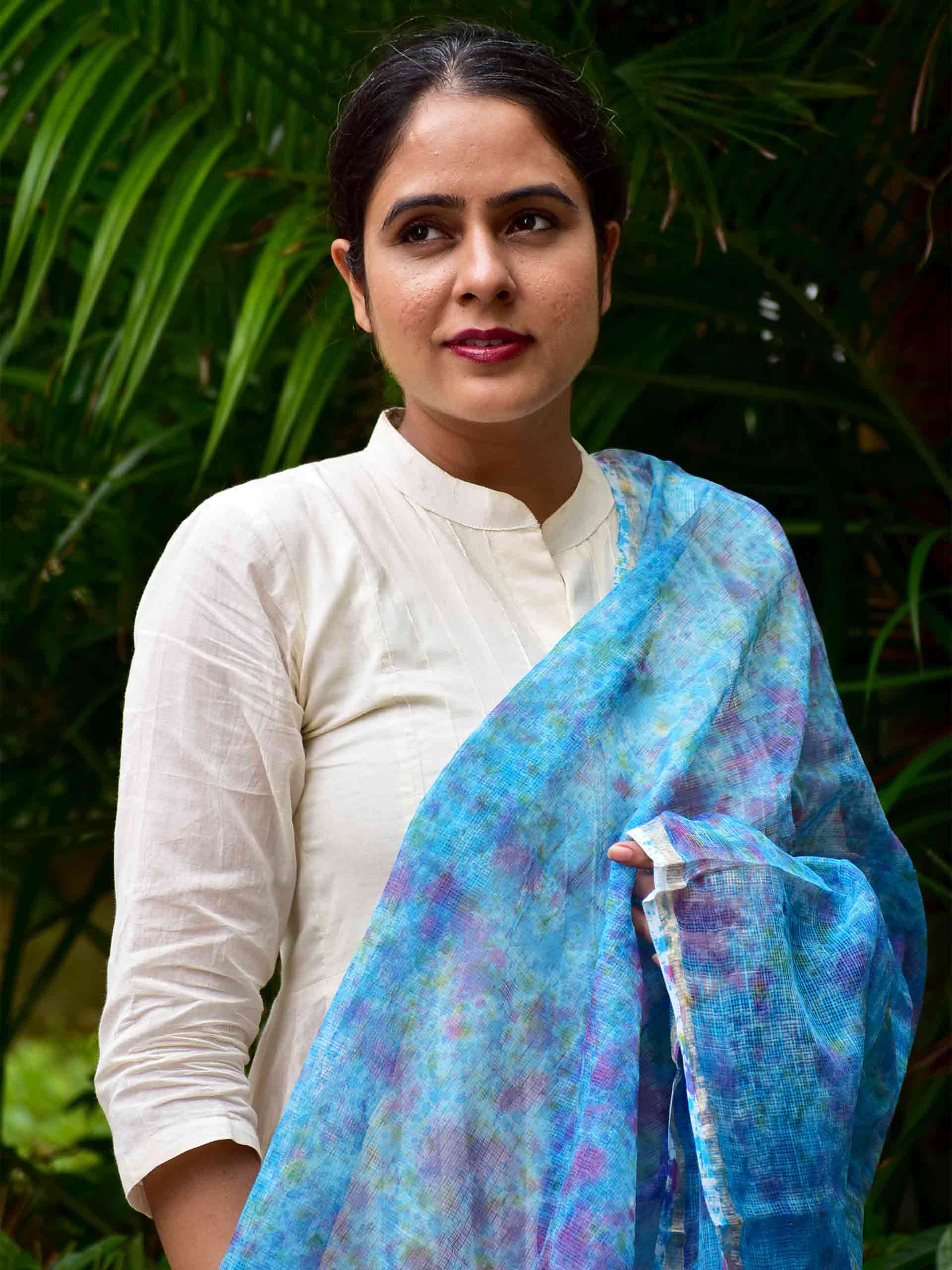 Khamoshi -  Kota Doria Dupatta