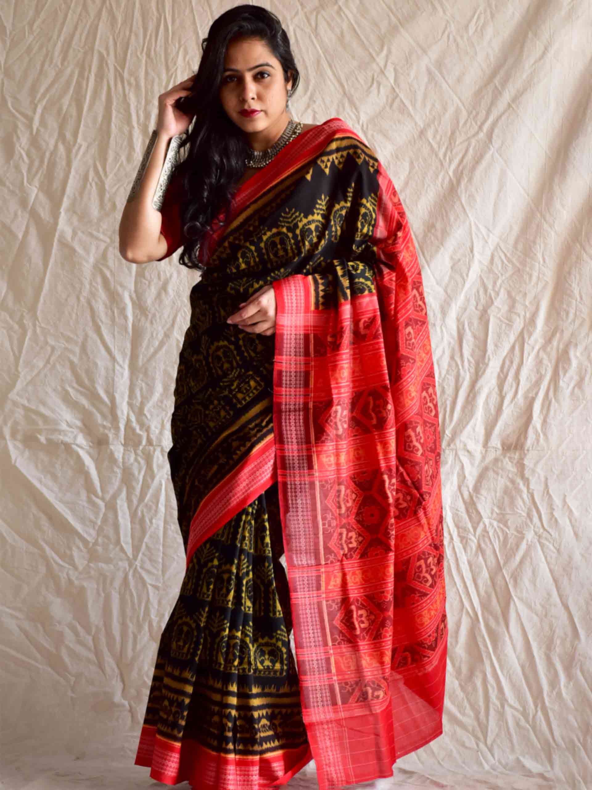 Buy Handwoven ikat saree Online