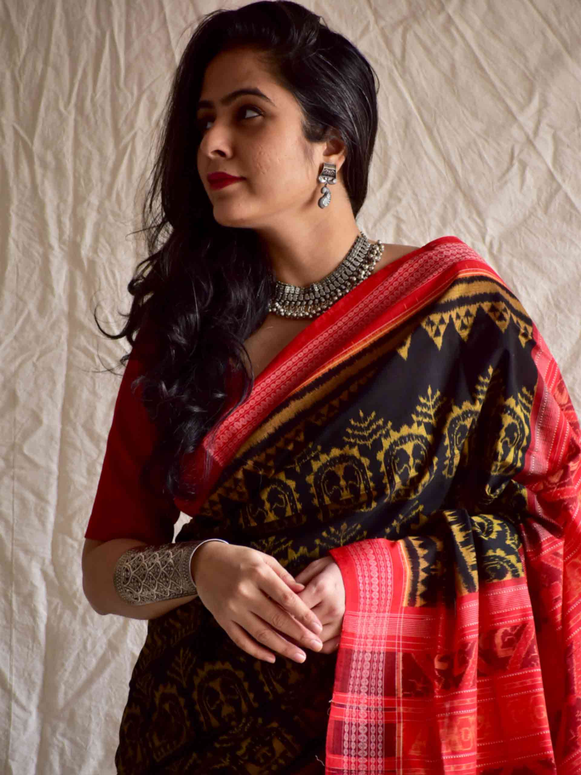 Buy Handwoven ikat saree Online