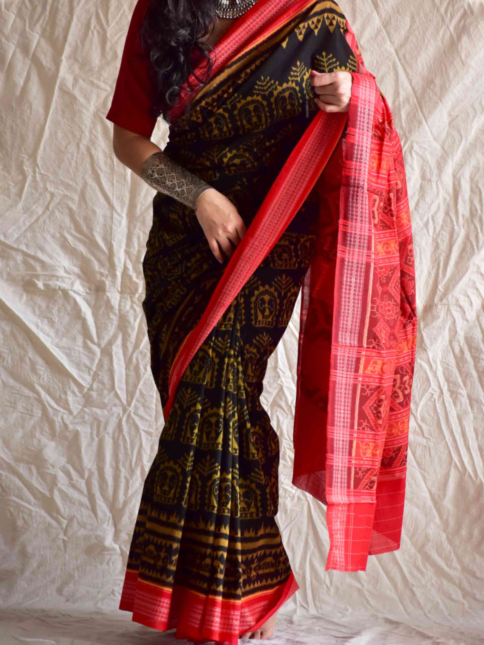 Buy Handwoven ikat saree Online