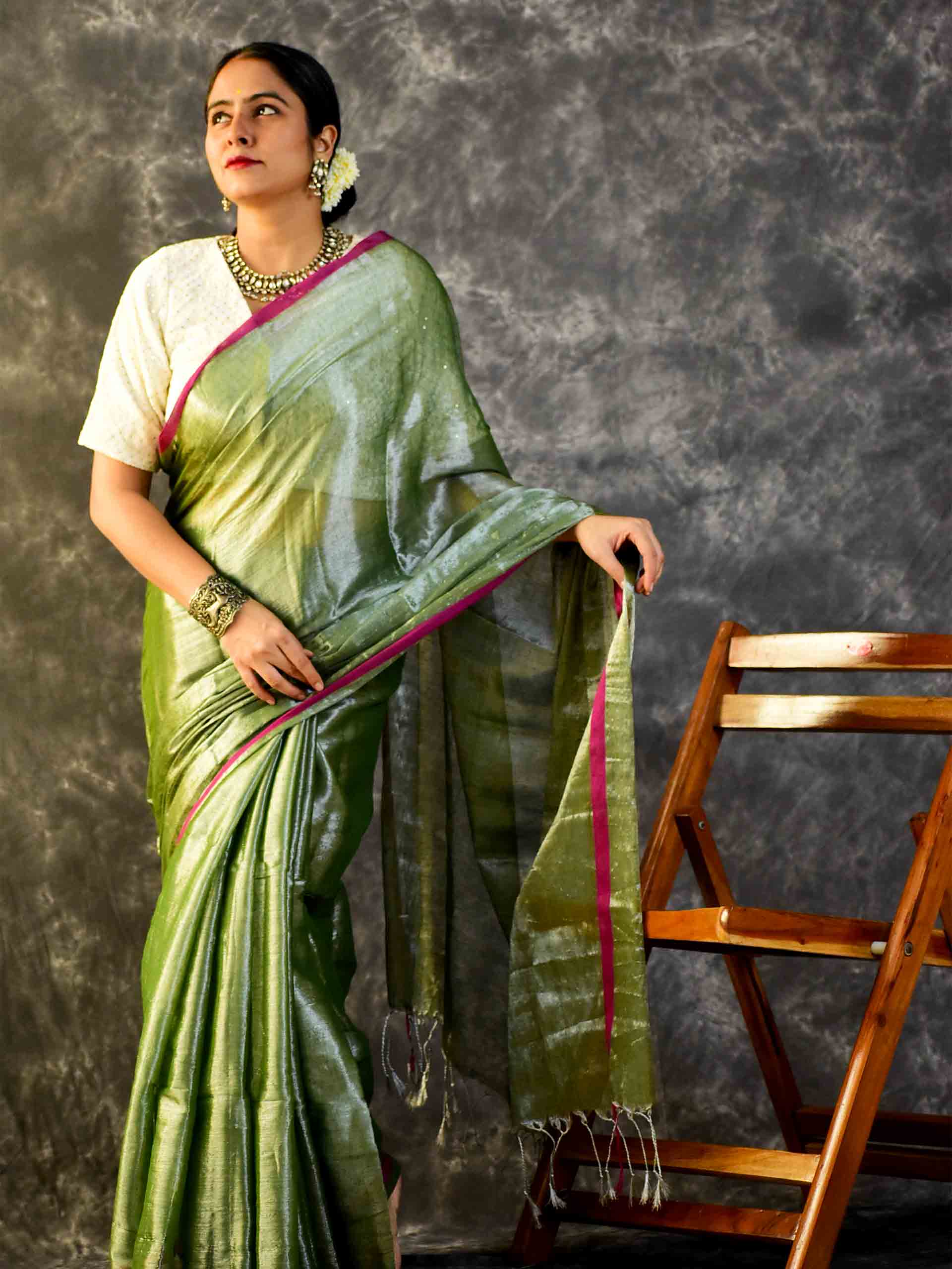 Simar - Tissue Saree