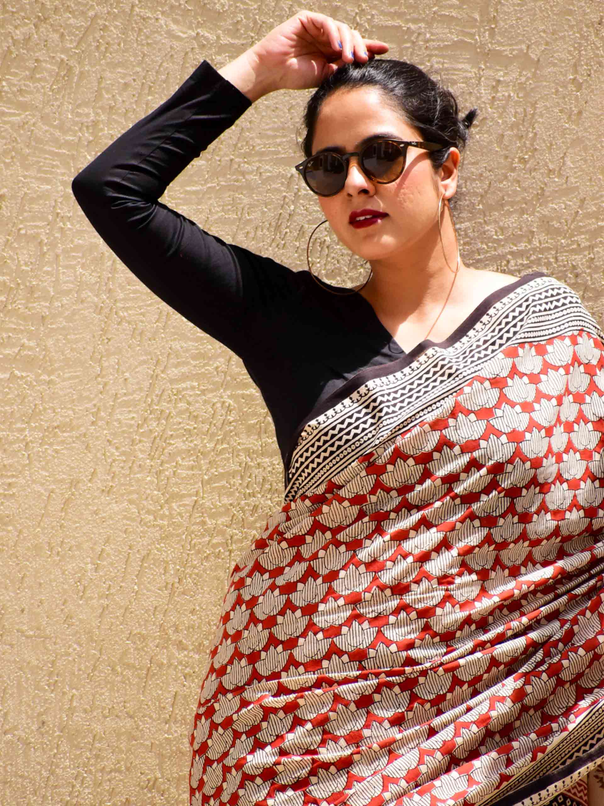 Printed Handloom Cotton Saree