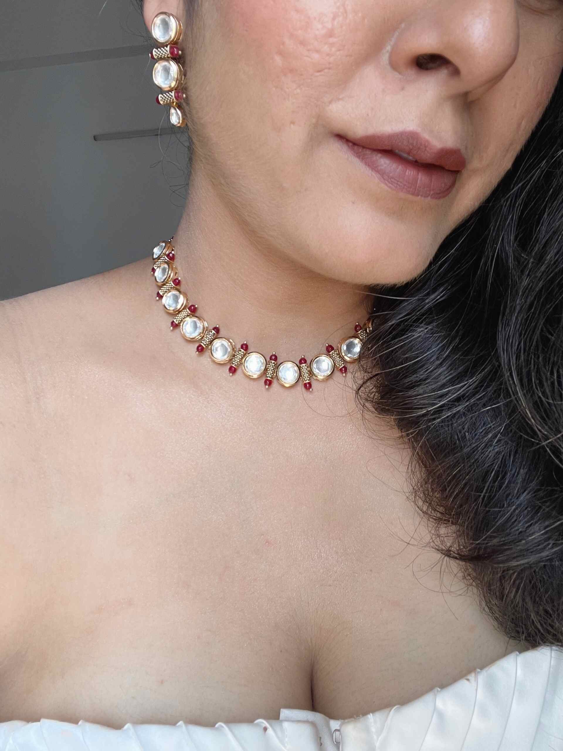 khushnuma  - Kundan necklace set