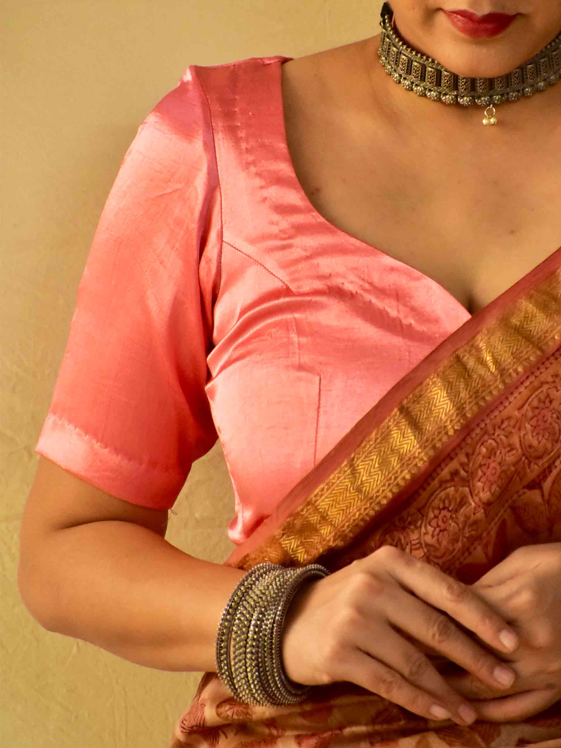 Seema - Mashru silk blouse