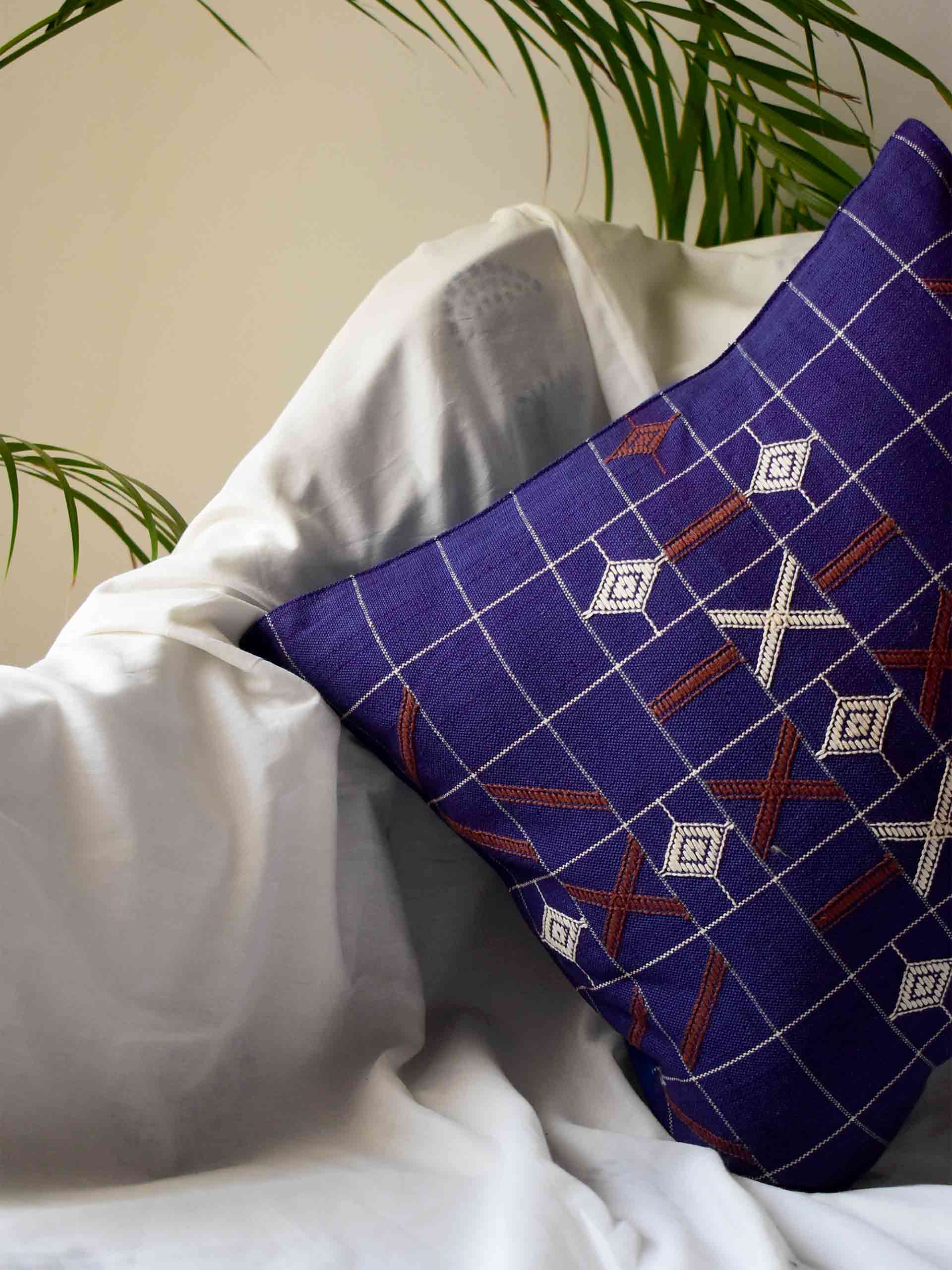 Buy Purple Cushion Cover Online