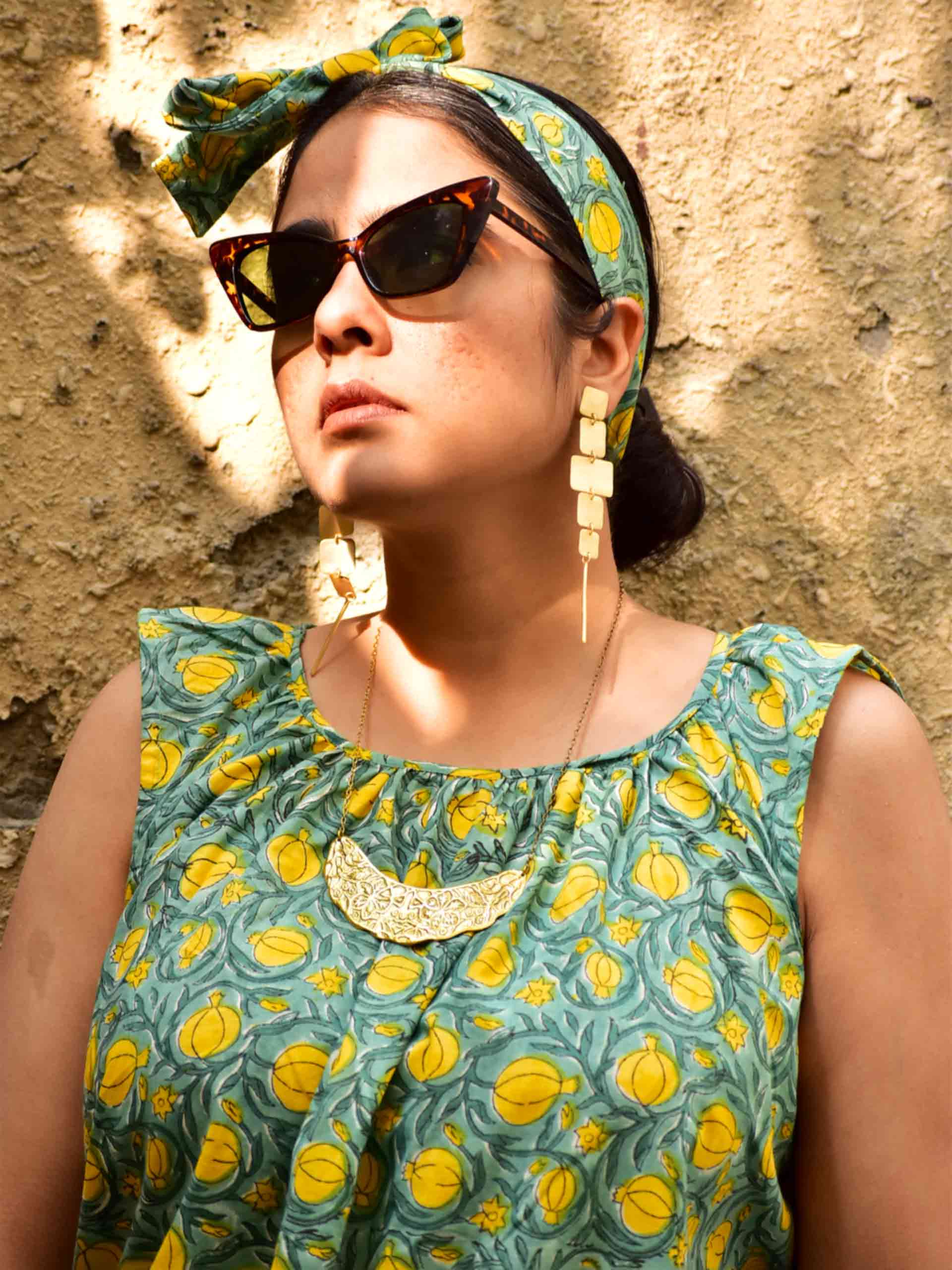 Humsafar - Sanganeri Dress with Head band